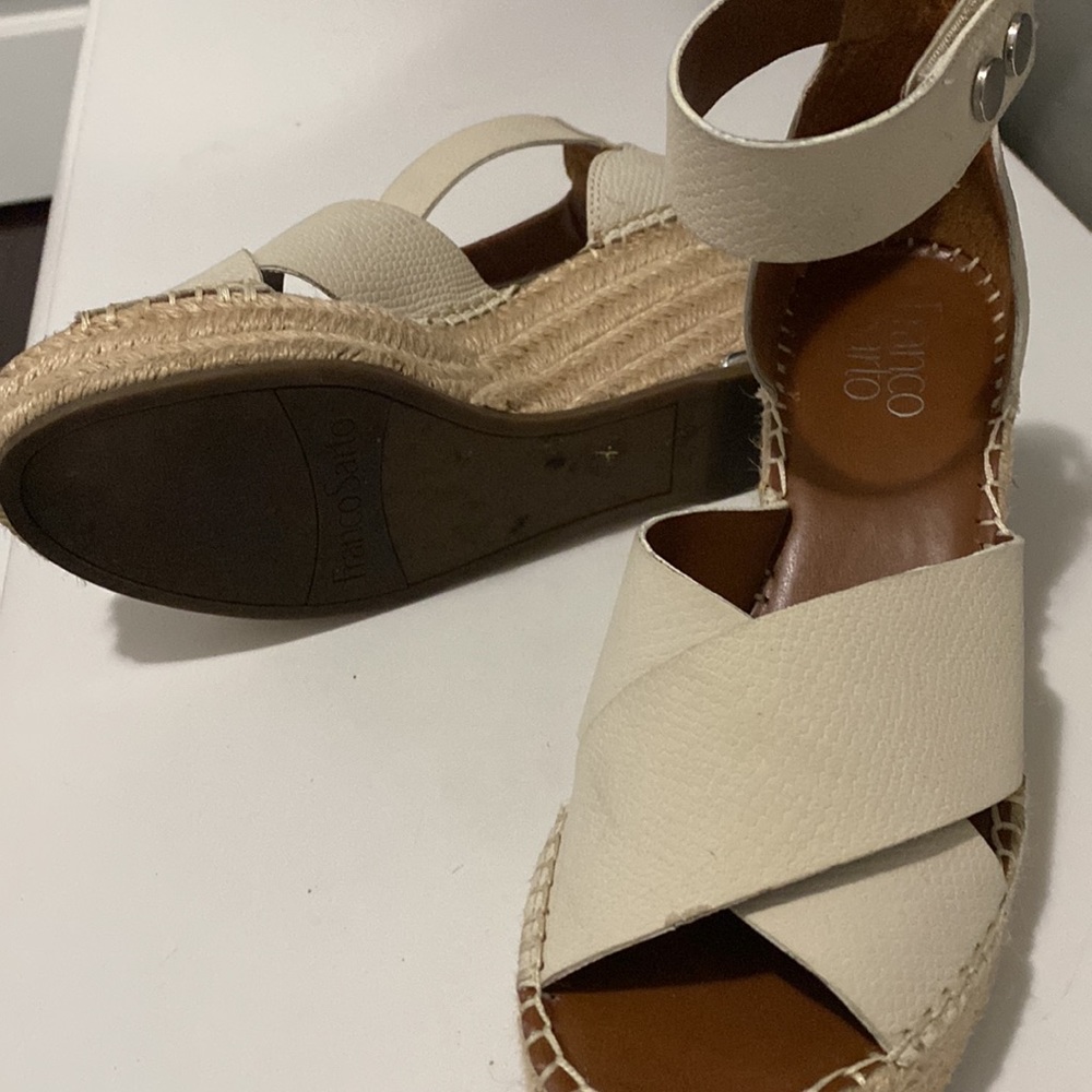 Like New! Franco Sarto Wedge Sandals - Picture 4 of 7